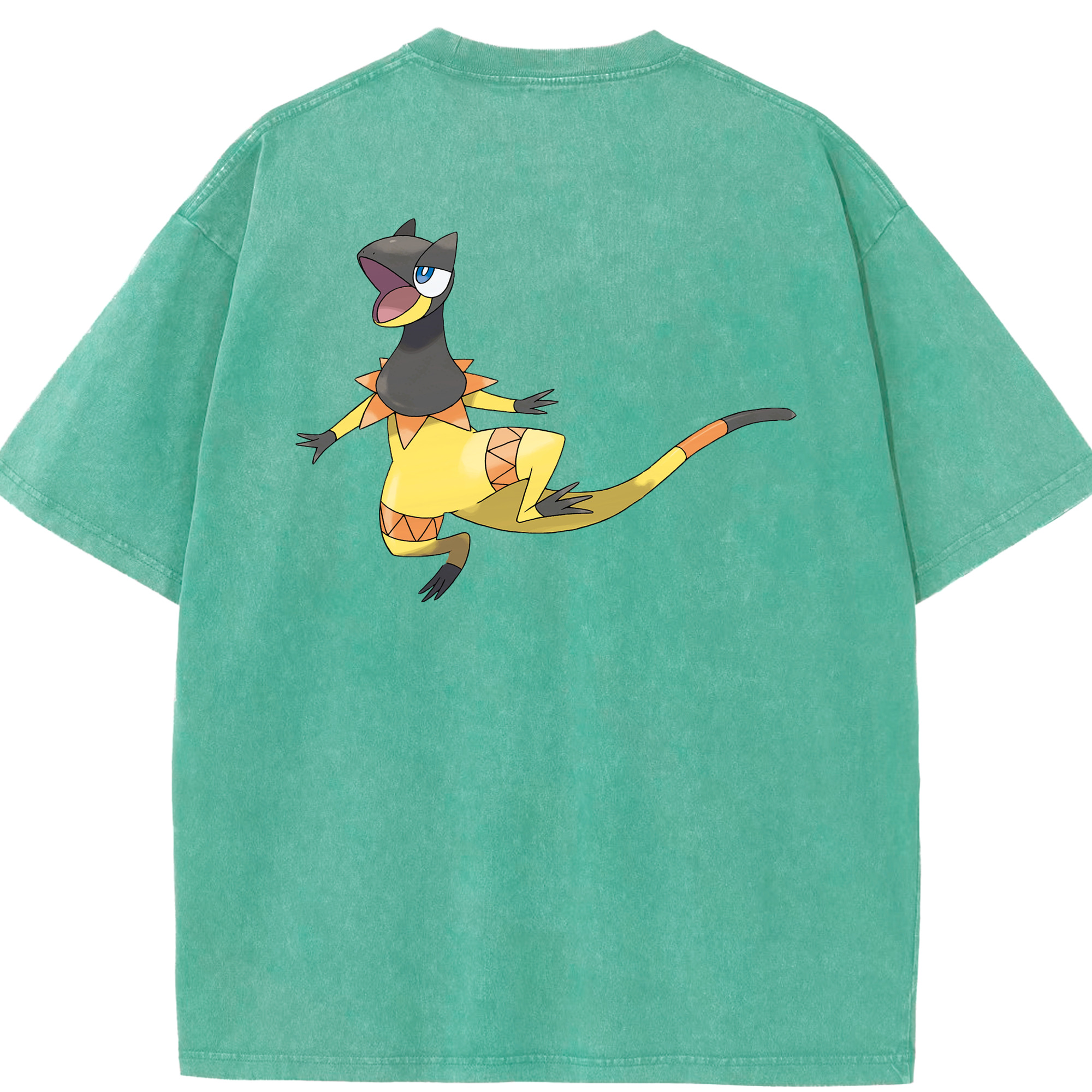 （画像用） ポケットモンスター Pokémon 綿100% ヴィンテージ風 半袖Tシャツ（背面プリント）
